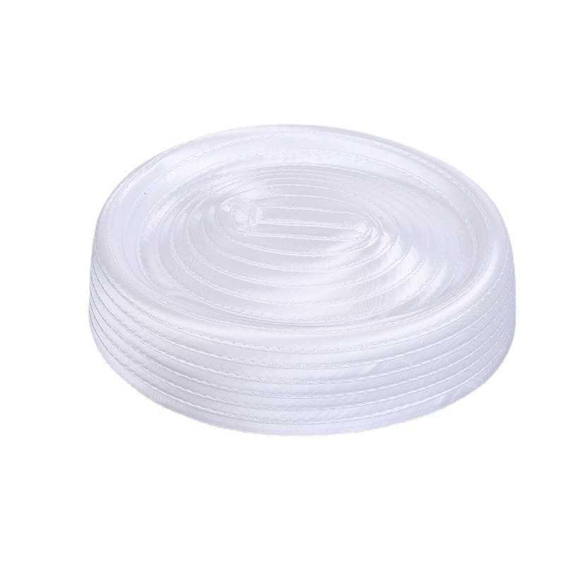 Women Accessories Wholesale China - Wholesale Plain White Satin Woven Flat