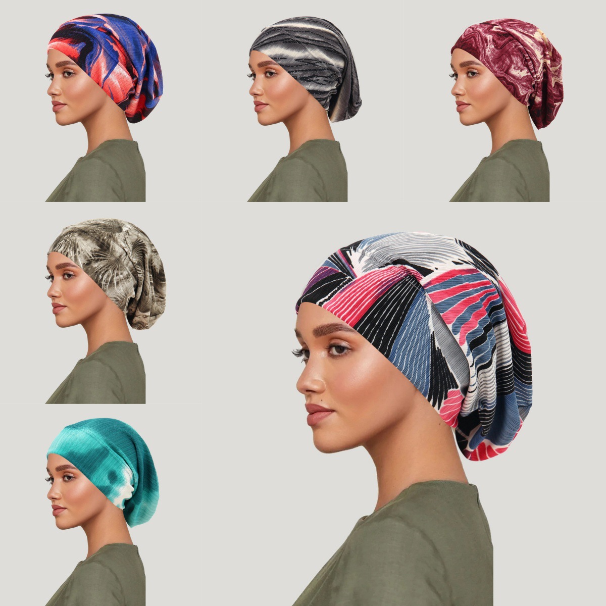 Women'S Accessories List - 2026 New Tie-dye Hair Cover Cap