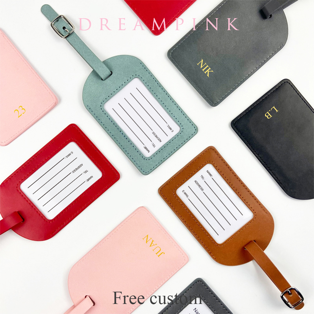 Women Accessories Business Name - Free Personalize Letter Luggage Tag Custom