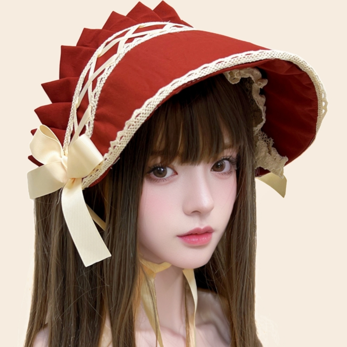 Women'S Victorian Era Accessories - Lolita Hat Gorgeous Bonnet Victorian Headpiece