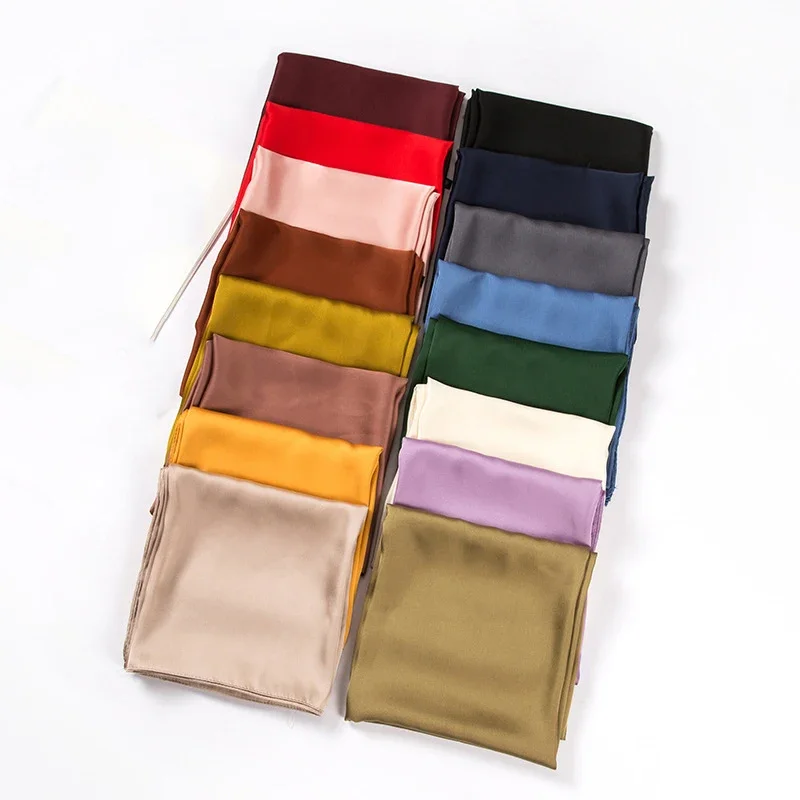 Satin Scarf Women 70cm Solid C – Women Accessories Wholesale China Bewertung und Preis
