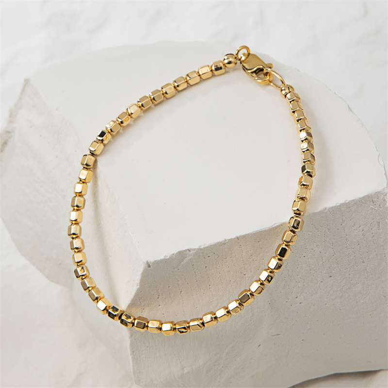 14K Gold Filled Bead Bracelet  – Beaded Anklet Chain Bewertung und Preis