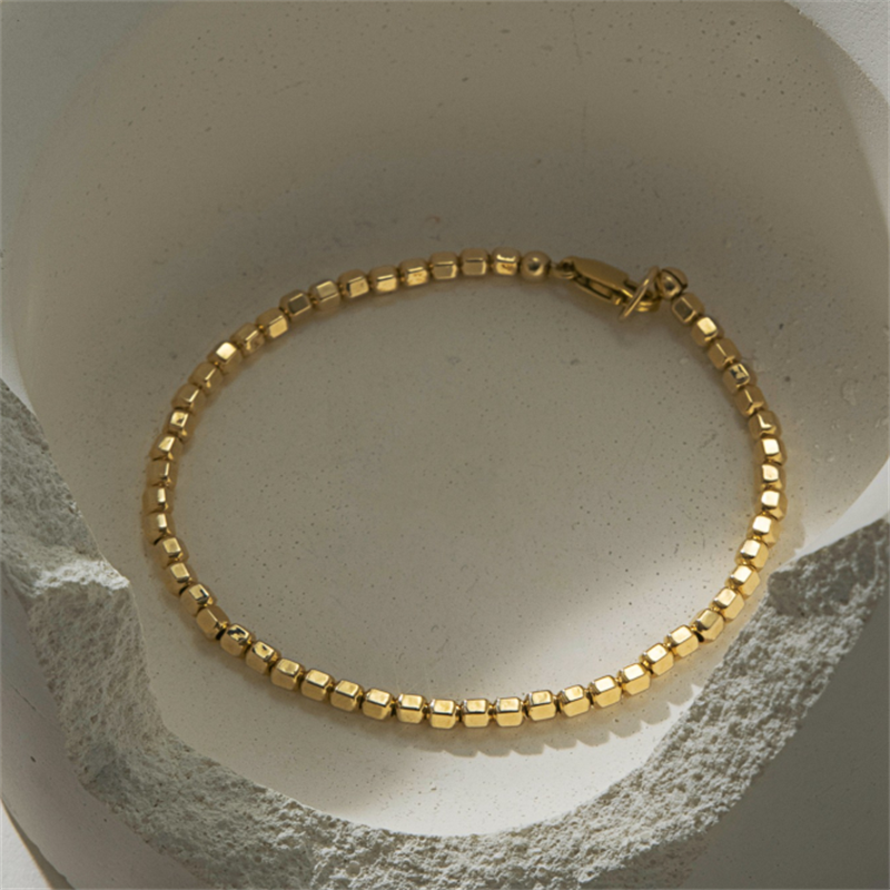 14K Gold Filled Bead Bracelet  – Beaded Anklet Chain Bewertung und Preis