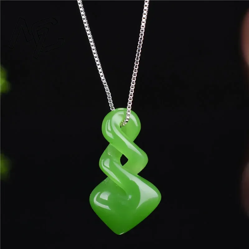 Natural Hetian Jade Green Colo – Women Accessories Dropshipping Bewertung und Preis