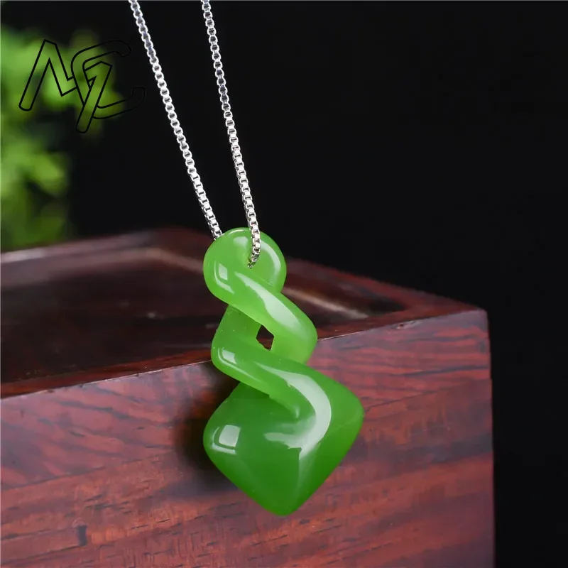 Natural Hetian Jade Green Colo – Women Accessories Dropshipping Bewertung und Preis