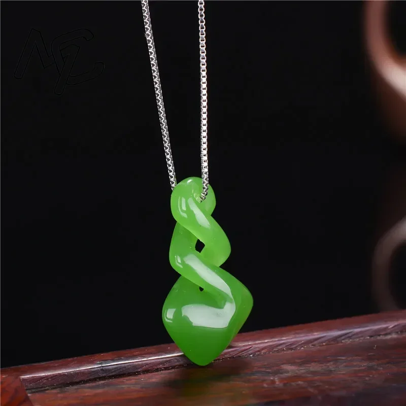 Natural Hetian Jade Green Colo – Women Accessories Dropshipping Bewertung und Preis