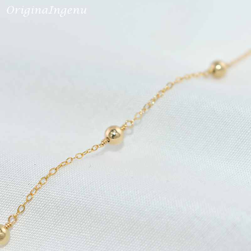 14K Gold Filled Beads Bracelet – Beaded Anklet Chain Bewertung und Preis