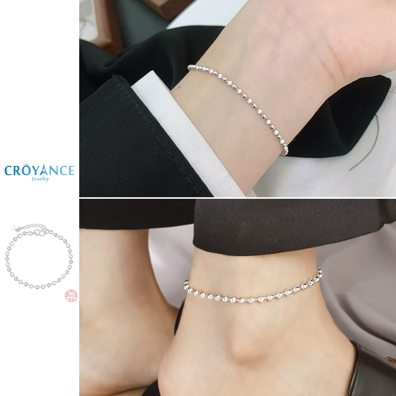 Classic Simple 925 Sterling Si – Beaded Anklet Chain Bewertung und Preis