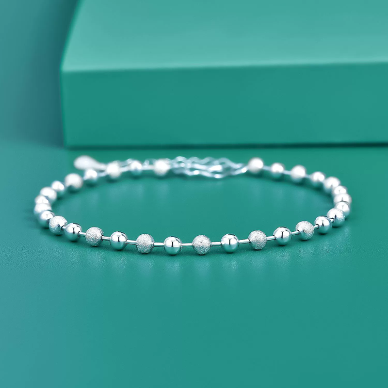 Classic Simple 925 Sterling Si – Beaded Anklet Chain Bewertung und Preis