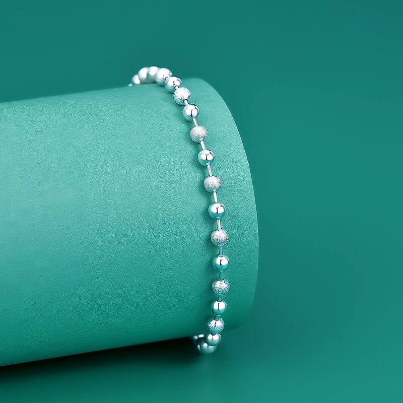Classic Simple 925 Sterling Si – Beaded Anklet Chain Bewertung und Preis