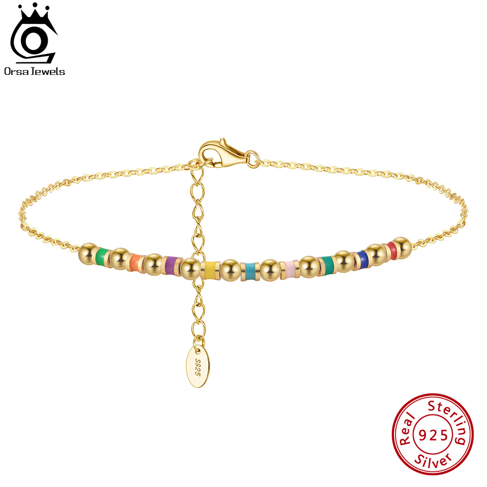 ORSA JEWELS 925 Sterling Silve – Beaded Anklet Chain Bewertung und Preis