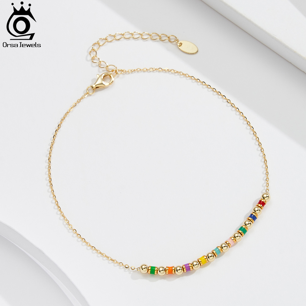 ORSA JEWELS 925 Sterling Silve – Beaded Anklet Chain Bewertung und Preis
