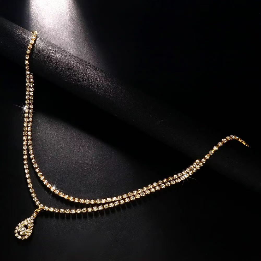 Luxury Rhinestone Double Chain – Women Accessories Dropshipping Bewertung und Preis