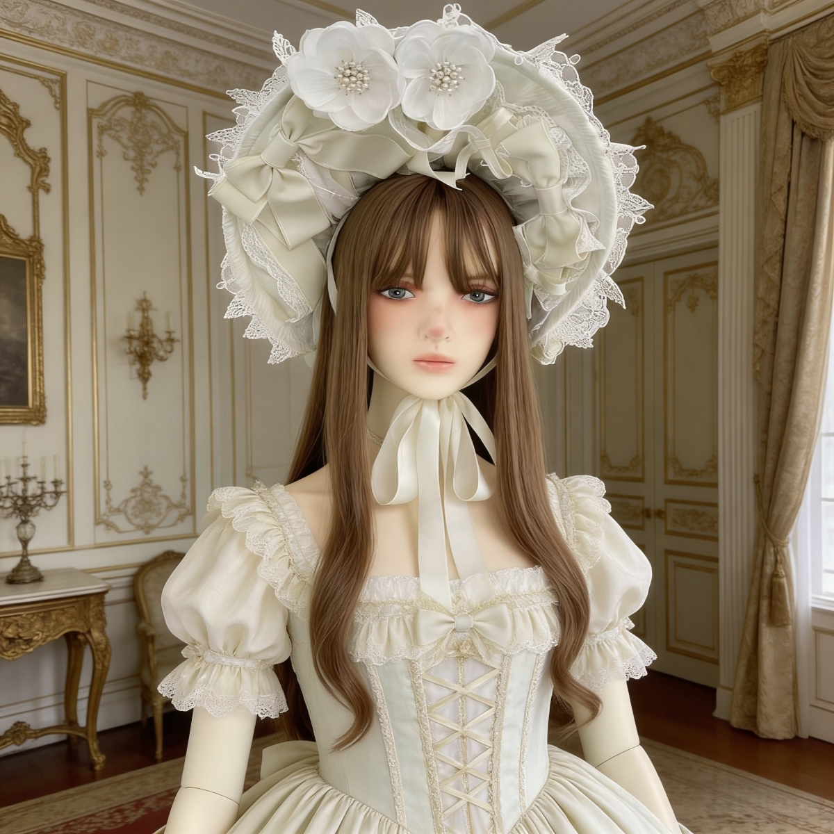 Victorian Lace Bonnet Hat Head – Women'S Victorian Era Accessories Bewertung und Preis