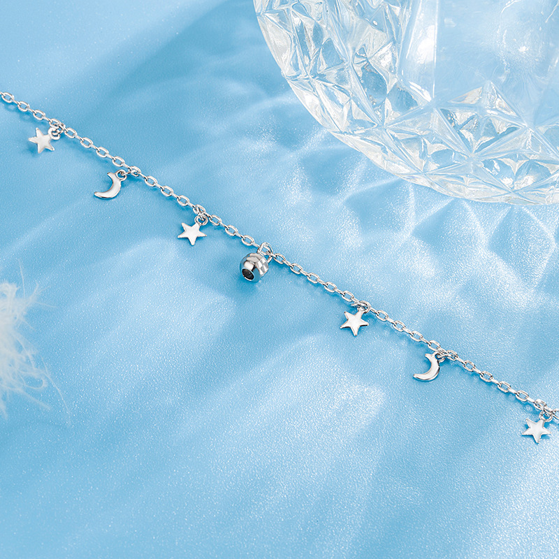 Romantic Moon Star Bead Feet C – Beaded Anklet Chain Bewertung und Preis