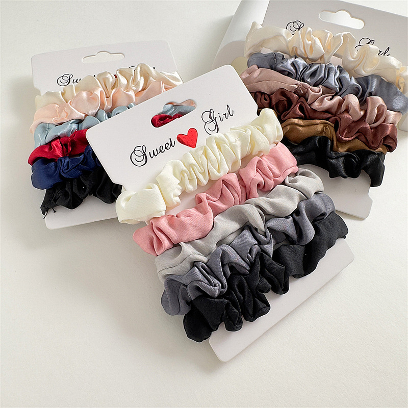 5/6pcs Satin Hair Scrunchies f – Women Accessories Wholesale China Bewertung und Preis