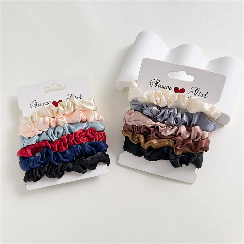 5/6pcs Satin Hair Scrunchies f – Women Accessories Wholesale China Bewertung und Preis