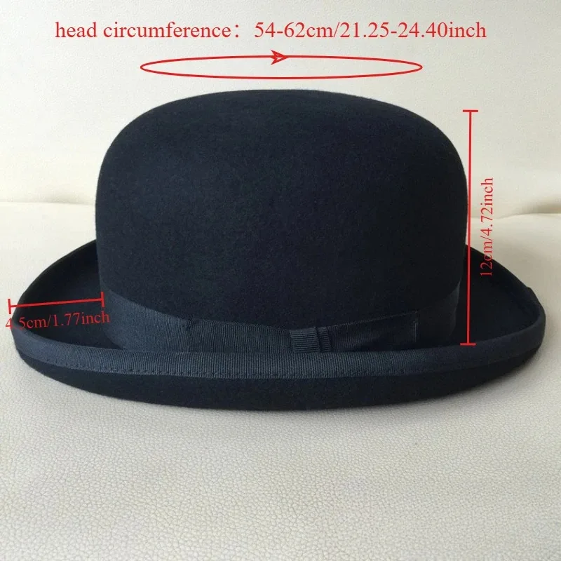 100% Wool Bowler Hat for Men B – Women'S Victorian Era Accessories Bewertung und Preis