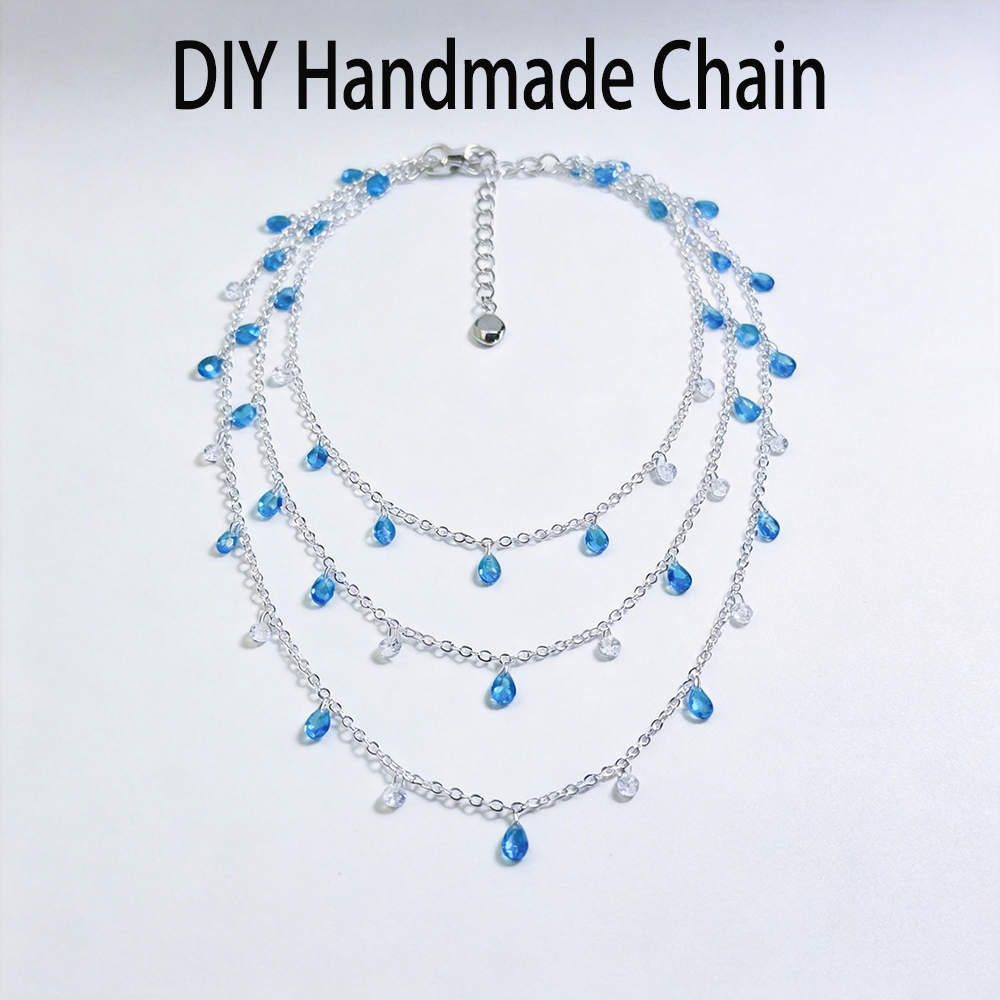 0.51/2 M Summer Blue Clear Cry – Beaded Anklet Chain Bewertung und Preis