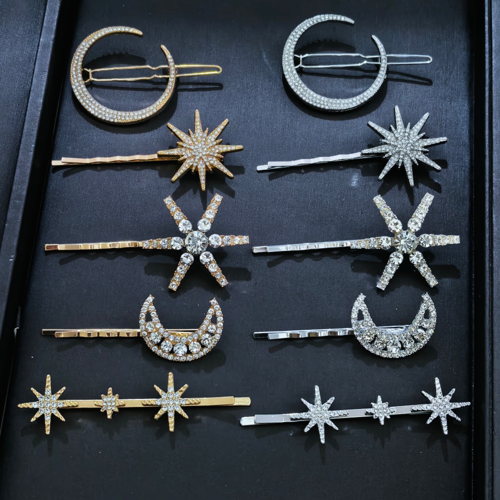 3/4 pcs set Crystal Star Hairp – Women'S Accessories List Bewertung und Preis