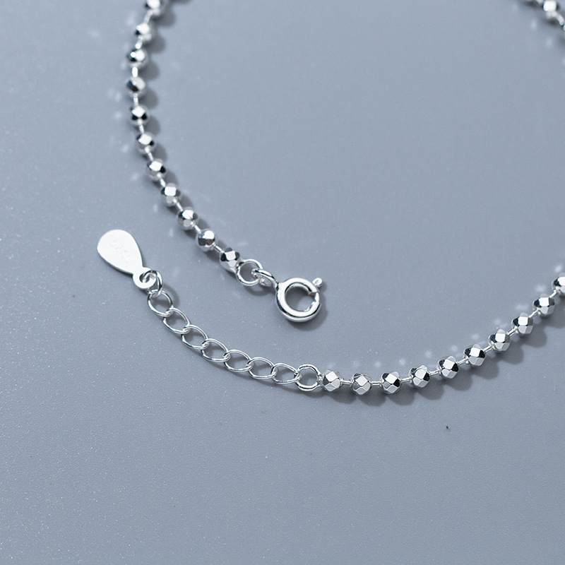 925 Sterling Silver Diamond-Cu – Beaded Anklet Chain Bewertung und Preis