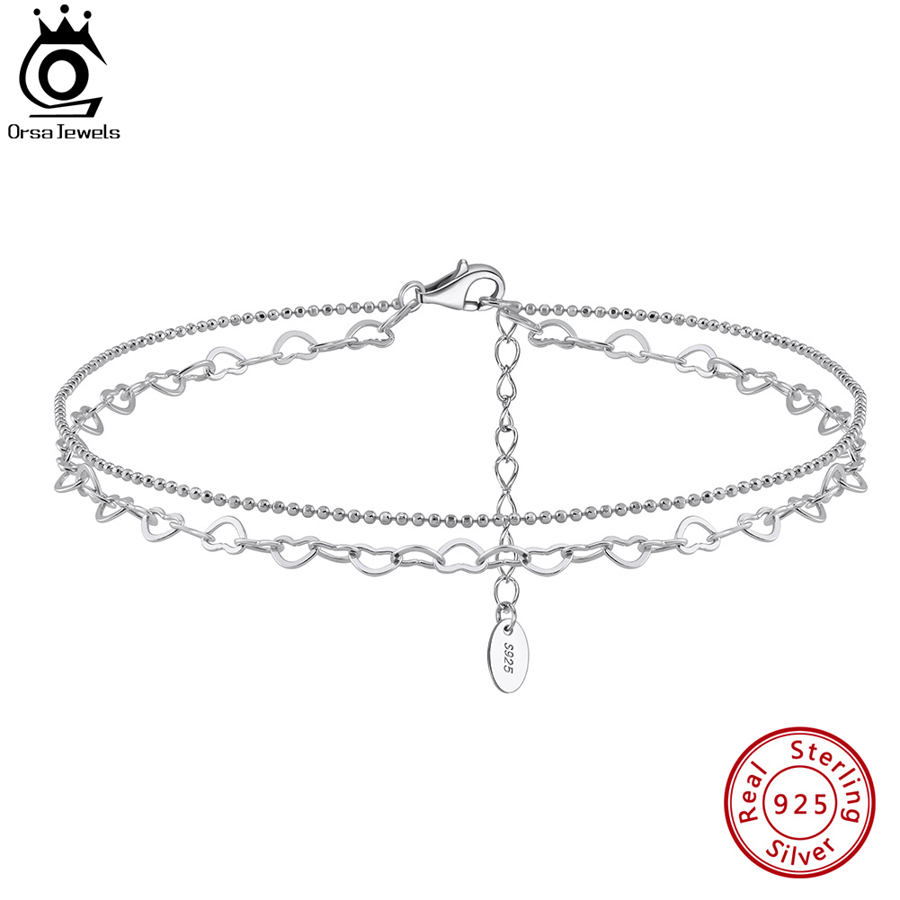 ORSA JEWELS Layered Link Chain – Beaded Anklet Chain Bewertung und Preis