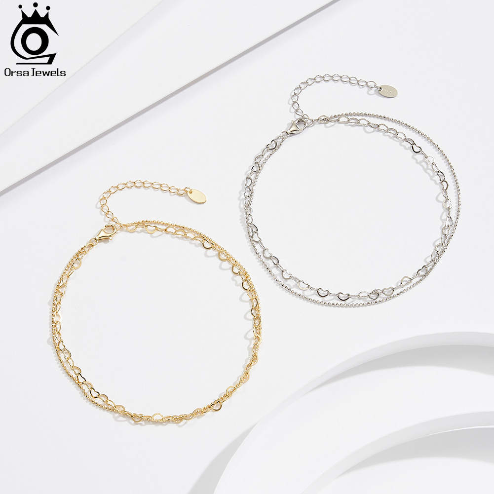 ORSA JEWELS Layered Link Chain – Beaded Anklet Chain Bewertung und Preis
