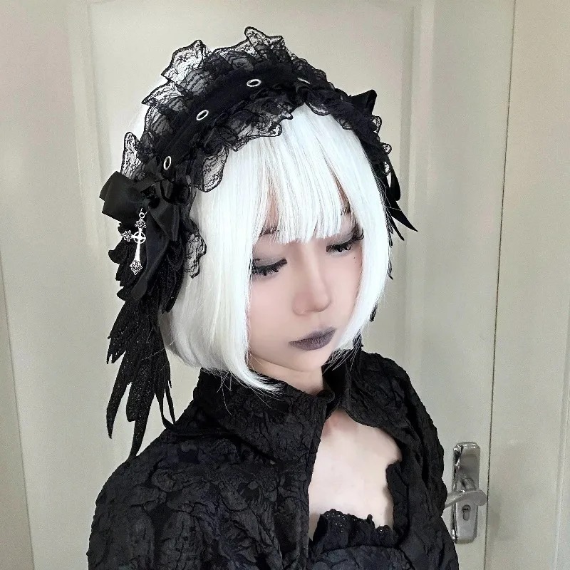 Gothic lace angel wings headba – Women'S Victorian Era Accessories Bewertung und Preis