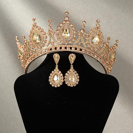 Baroque Queen Green Crown Crys – Women Accessories Dropshipping Bewertung und Preis