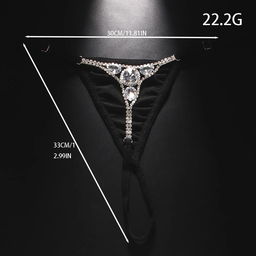 Sexy Round Rhinestone Thong Ad – Women Accessories Dropshipping Bewertung und Preis