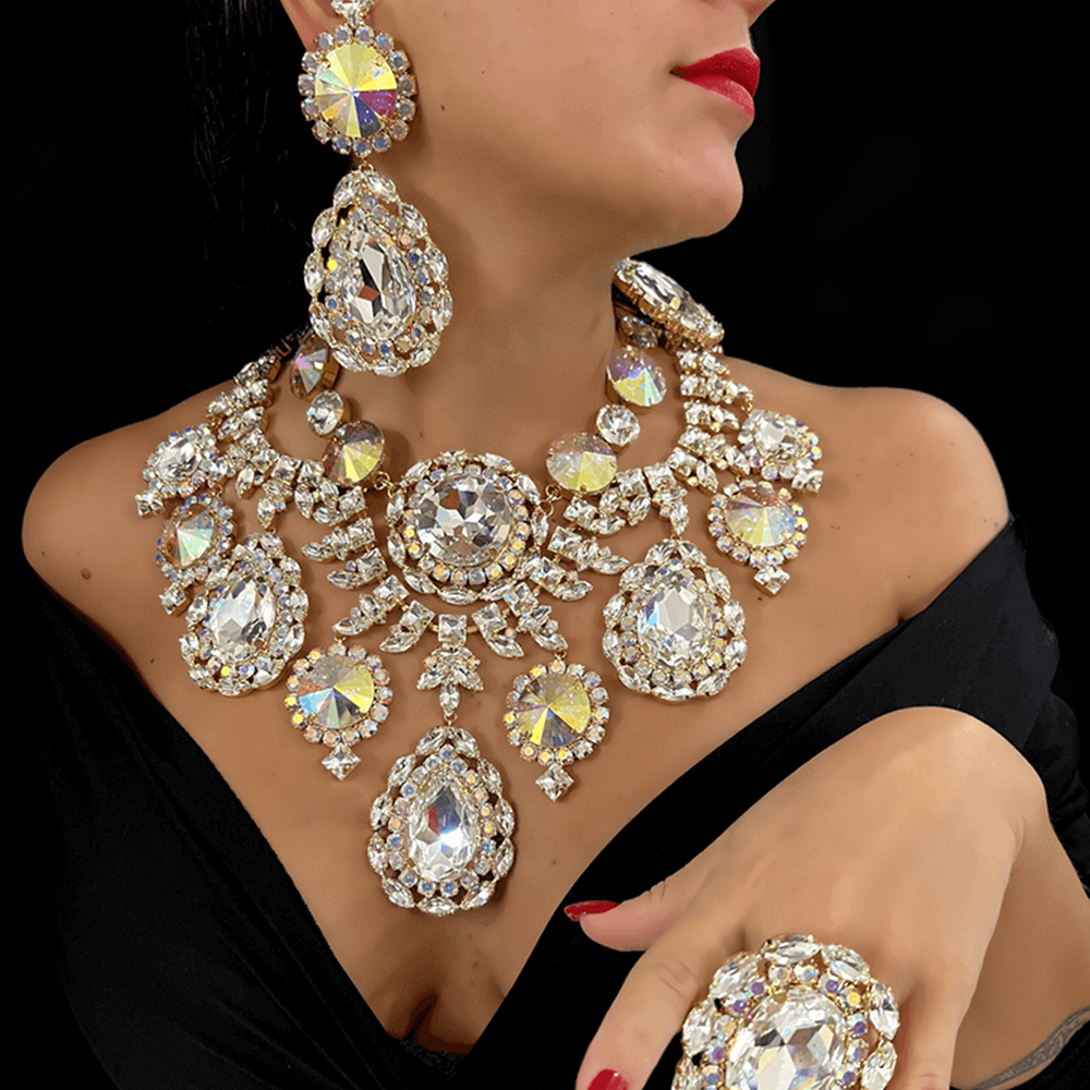 Stonefans Water Drop Exaggerat – Women Accessories Dropshipping Bewertung und Preis