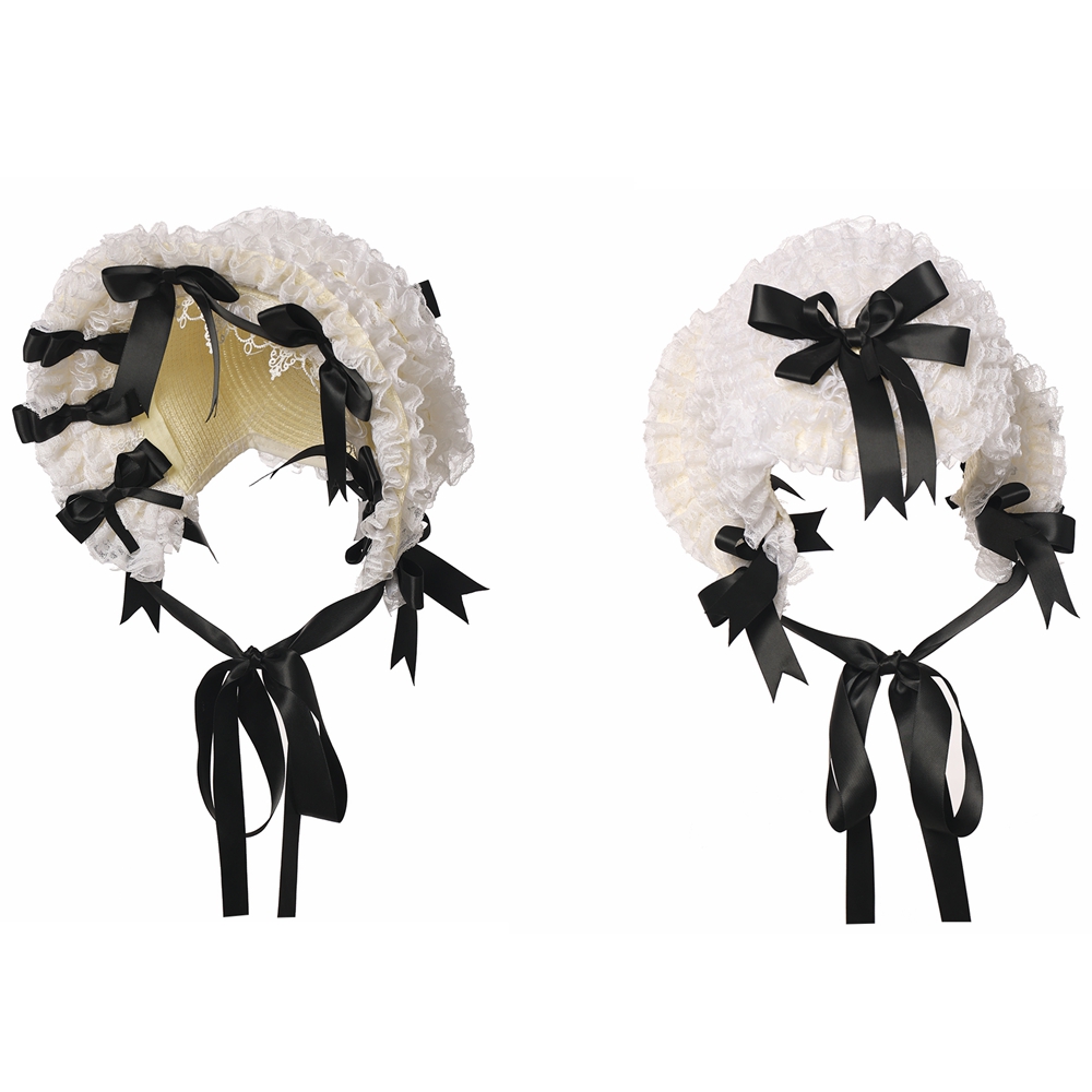 Lolita Lace Bonnet Hat Women G – Women'S Victorian Era Accessories Bewertung und Preis